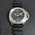 Best Quality Replica Panerai Luminor Submersible Black Face Black Rubber Strap Watch 47MM 